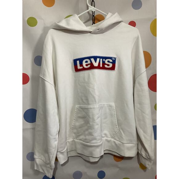 Levi’s Men’s Unisex Sweatshirt Size Medium White - Picture 10 of 13